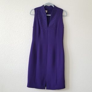 Jones New York purple sheath dress size 10